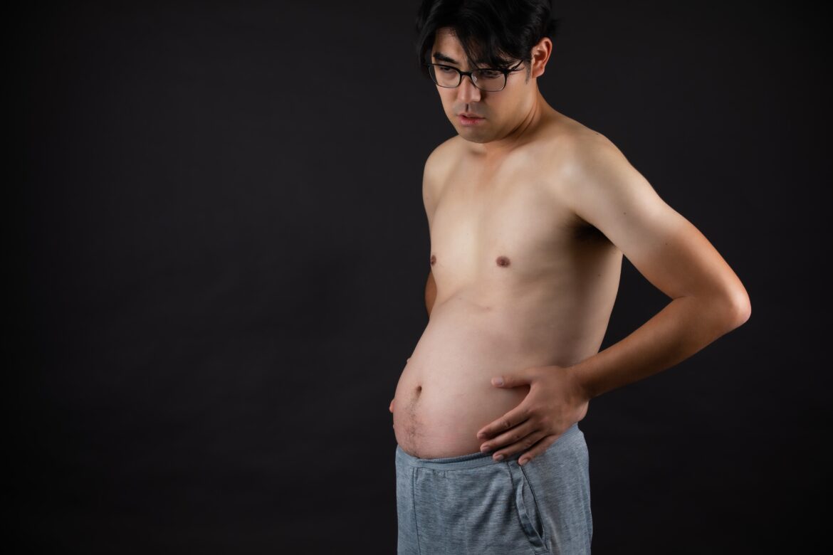 person having bloating